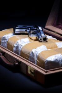 Briefcase with Cocaine and a Handgun